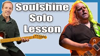 Soulshine Solo Guitar Lesson (Allman Brothers Band)