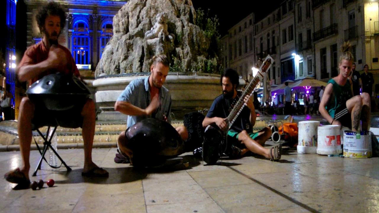 Spacedrum® Handpan, Sitar & Bucket drums ★ Jam in Montpellier (France)