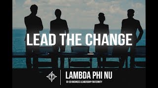 Lead the Change - Winter Recruitment 2018