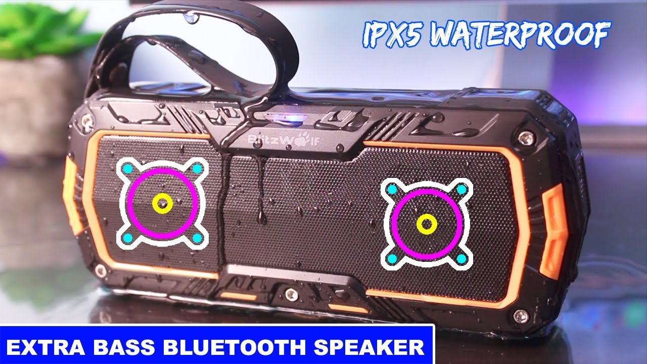 Extra Bass Bluetooth Speaker With Subwoofer (IPX5) Waterproof BiltzWolf BW-F3 Review