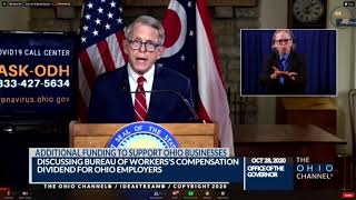 DeWine announces $5 billion dividend to help Ohio businesses | Full Ohio COVID-19 update - Oct. 28