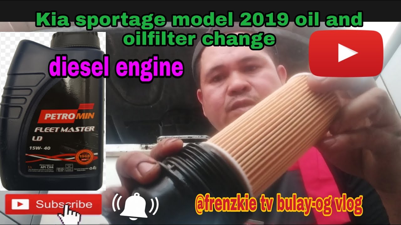 How to change oil kia sportage model 2019 .(step by step) YouTube