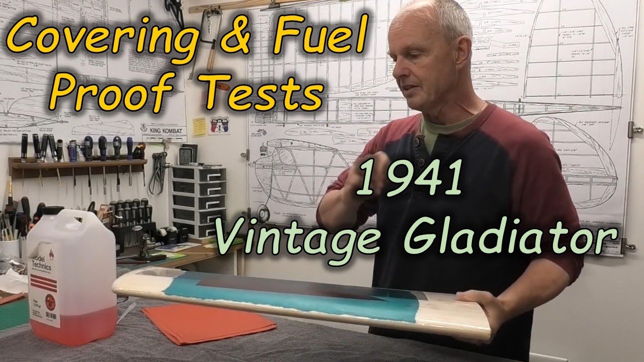 1941 Vintage Gladiator - Pt21: испытательный полёт с прикрытием - размах крыльев 68 дюймов, закон...
