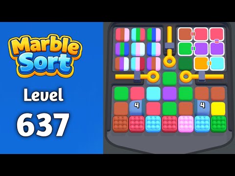 Marble sort Level 637 walkthrough solution 