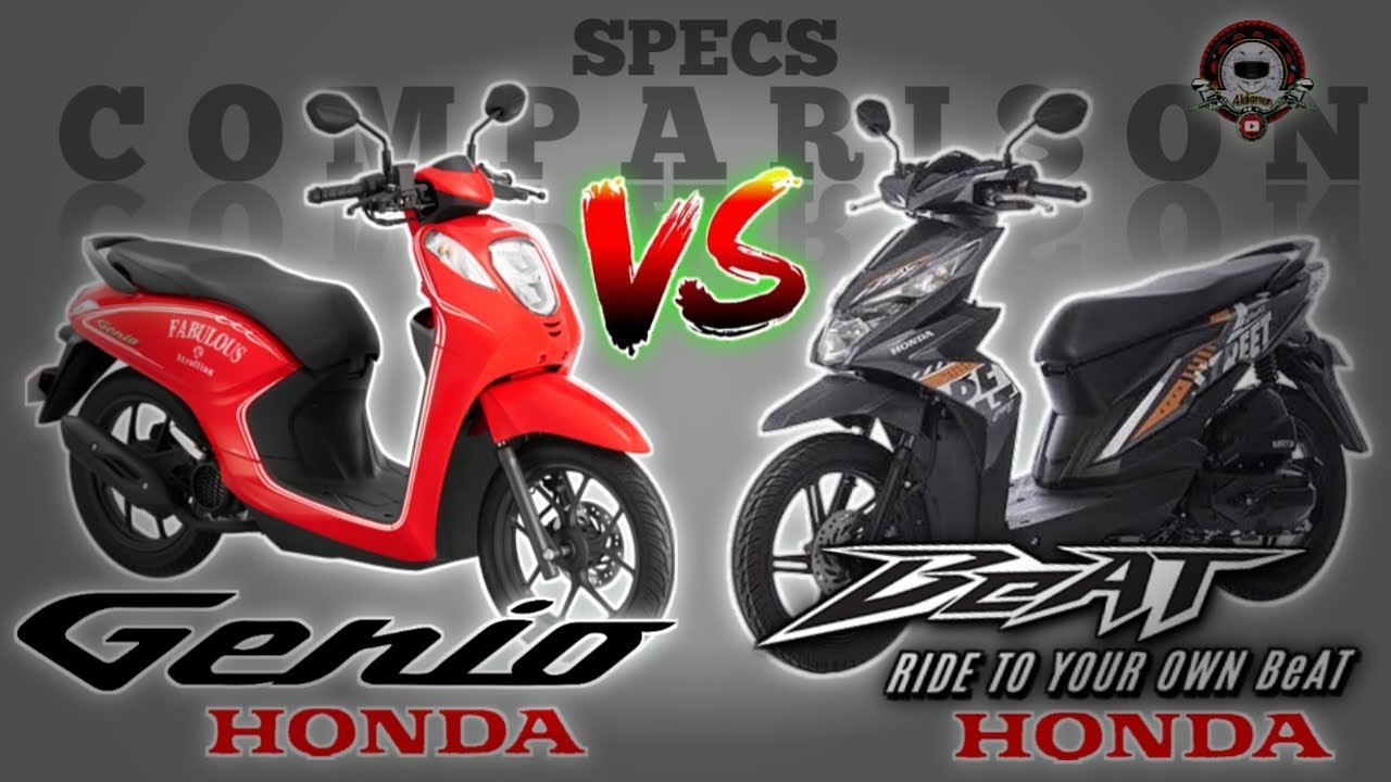 HONDA GENIO 110 vs HONDA BEAT STREET SPECS COMPARISON