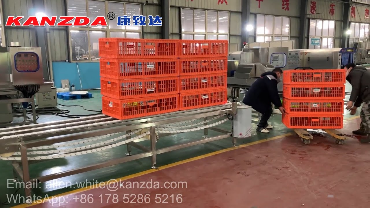 Chicken Transport Coops Stacker and Destacker