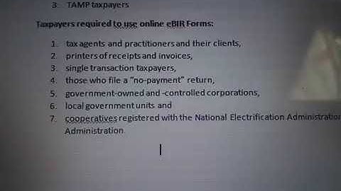 sino sino ang inobliga na gumamit ng eFPS, eBIR Forms, at Manual Forms