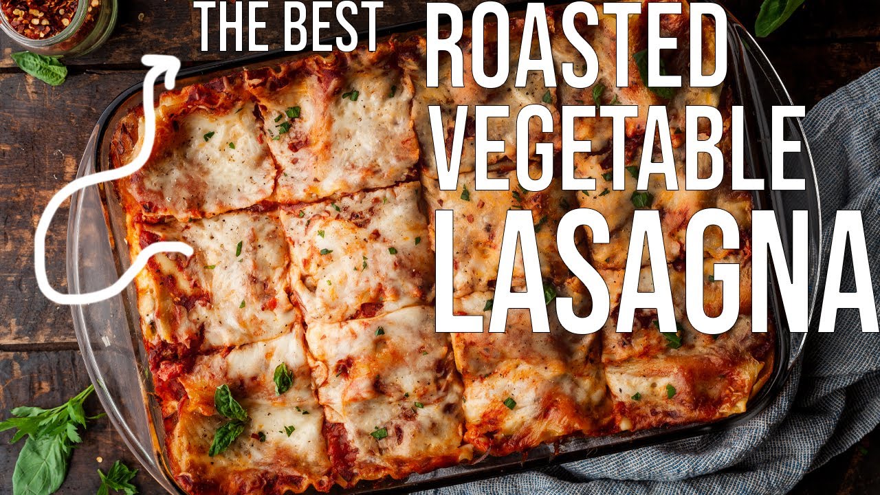 Лазанья с жареными овощами