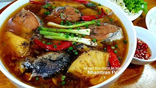 CÁ NGỪ KHO THƠM Ăn Bún Rau Sống Tuyệt Ngon Mà Cách Nấu Rất Dễ Tại Nhà |Nhamtran FV