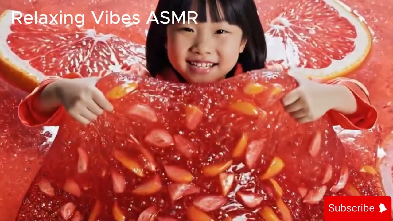 Ultra Satisfying Jelly Fruit Bed ASMR 🍮 | Relaxing Jelly Wobble & Fruit Inside Jelly Sounds