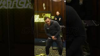 Dagestani journalist throws a bottle at Conor during his visit to Moscow in 2019