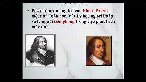 Bài Đọc Thêm Giới Thiệu Về Pascal