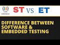 Difference between software and embedded testing  code generator  cg