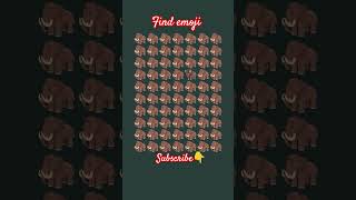 find the odd emoji out👍#optical illusion# eye test challenge# shorts