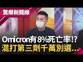 國內疫情升溫72小時第三波感染台灣Omicron六成有"這個症狀" Omicron有8%死亡率!? 混打第三劑副作用千萬別選...!?｜【驚爆大解謎】｜三立新聞台