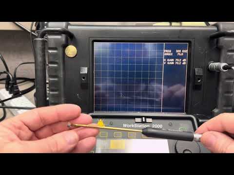 Eddy current testing of Titanium - using 300 kHz, 700 kHz, 2 MHz to confirm SURFACE vs Subsurface