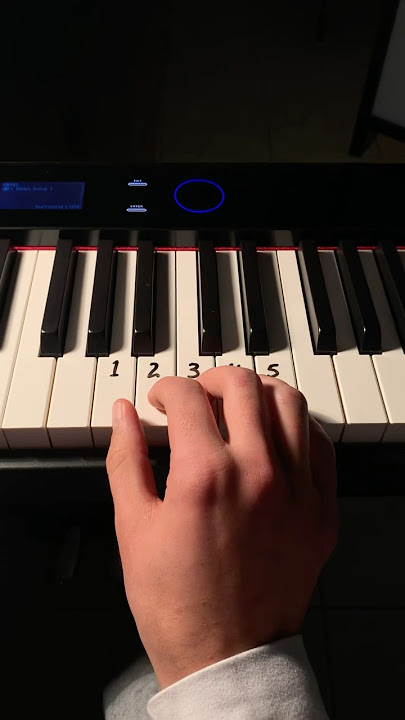 A simple melody that sounds complicated 🖤 This tutorial was made with the Casio Privia PX-S7000