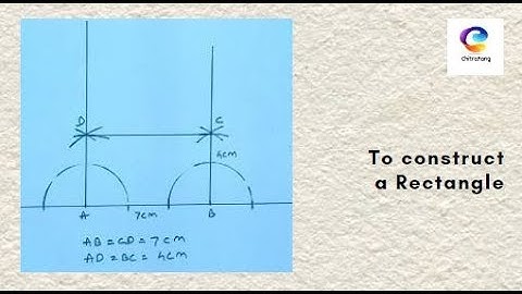 #14 Elementary Plane Geometry | Construct Rectangle | ChitraRang Fine Art Academy