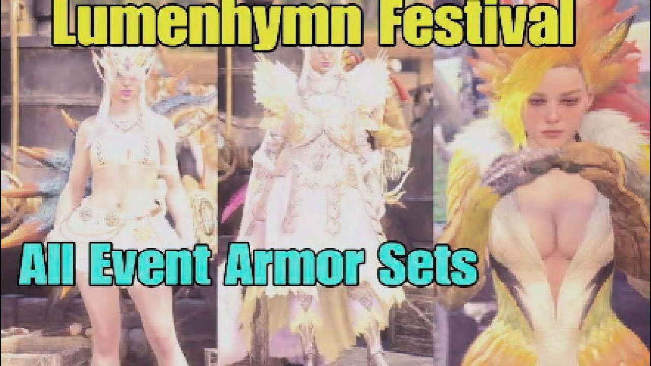 Monster Hunter Wilds Lumenhymn Festival All Event Armor Sets Inspected Orion, Ceremonial Blessed etc
