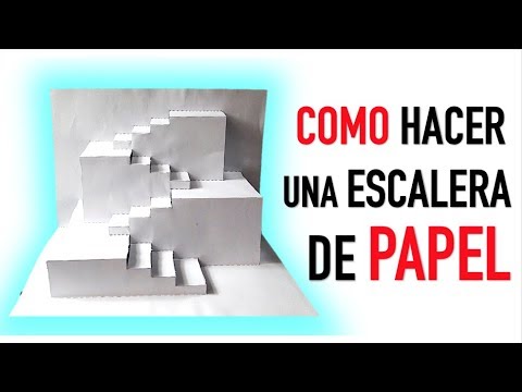 Como una ESCALERA DE PAPEL // How to make PAPER STAIR - YouTube