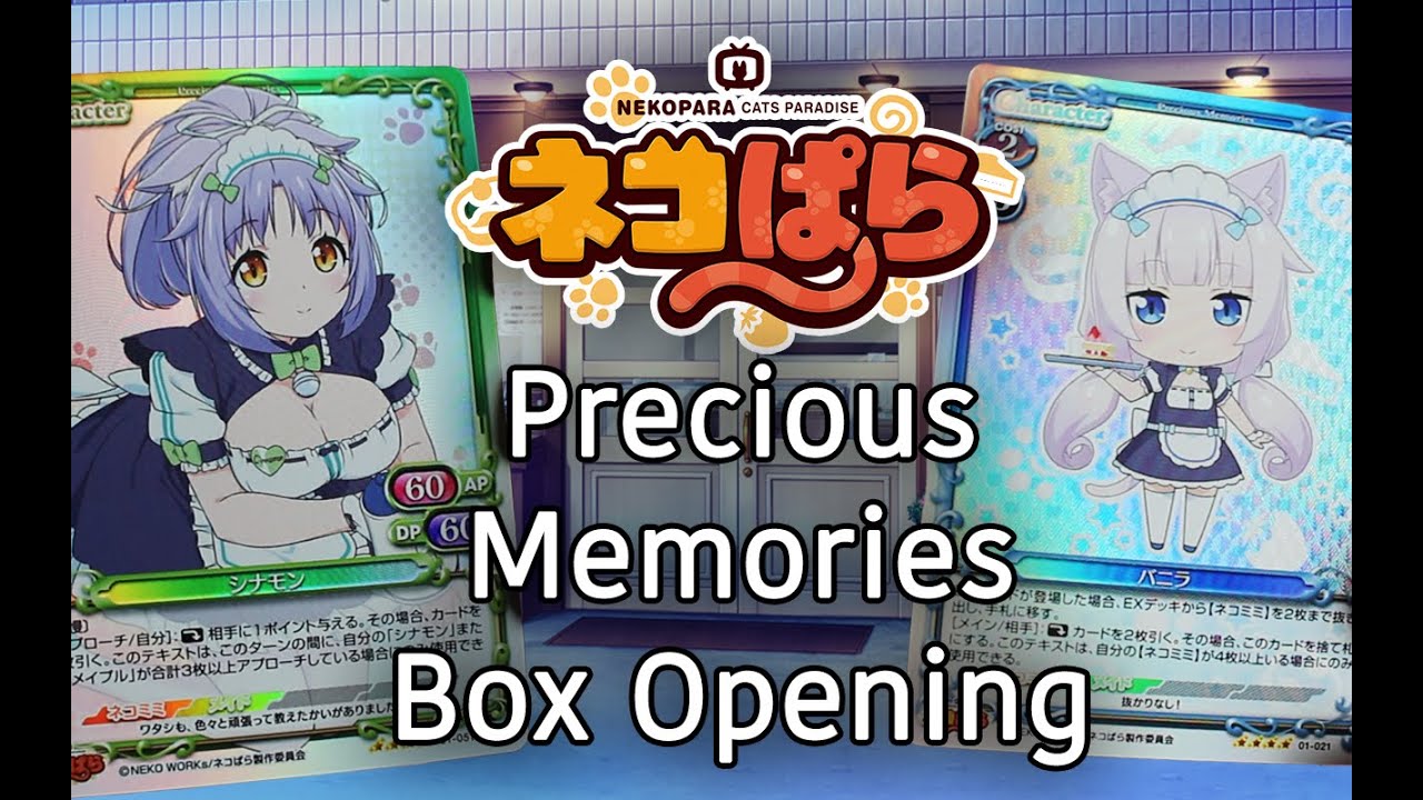 Nekopara Card Game Precious Memories Box Opening Youtube