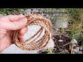 Elm innerbark cordage made with flint