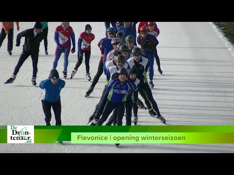 VIDEO | Flevonice viert zonovergoten openingsdag van het winterseizoen