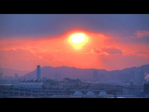 きょうの夕陽 -芦屋- 2026年2月1日