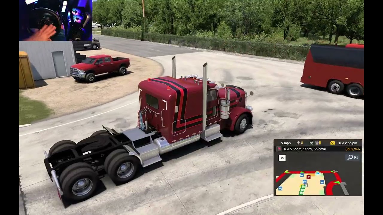 Anerican Truck Simulator First Video w/SkyTech Storm PC