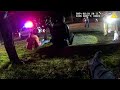 Driver runs a Stop Sign and Crashes into Police Cruiser