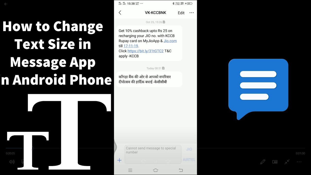 How to Change Text Message Font Size in Android Phone