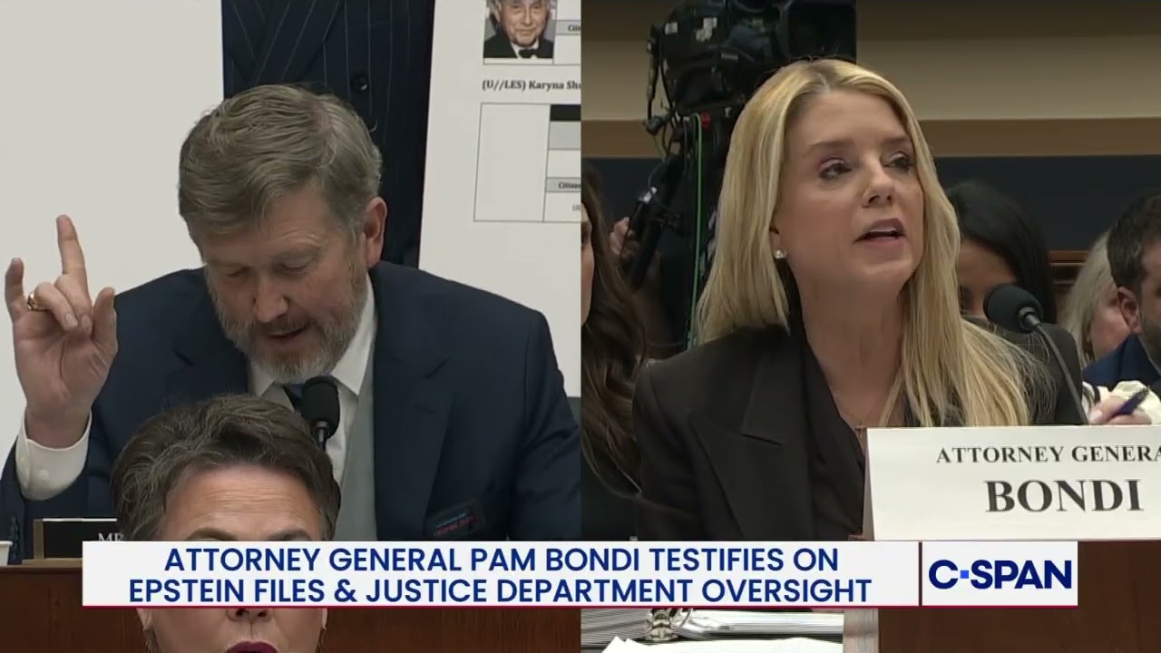 Exchange Rep. Thomas Massie (R-KY) & Attorney General Pam Bondi on Epstein Files