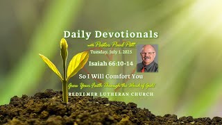 Download Lagu Tuesday Devotional • Isaiah 66:10-14 • So I Will Comfort You • 7/1/2025 MP3 Download Lagu Tuesday Devotional • Isaiah 66:10-14 • So I Will Comfort You • 7/1/2025 MP3