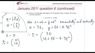 EDX M2 JAN 2011 Q6 PROJECTILES
