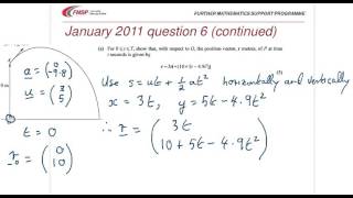 EDX M2 JAN 2011 Q6 PROJECTILES