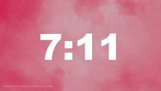 7 minutes 11 seconds [431 secs] clock timer countdown || Alarm Focus