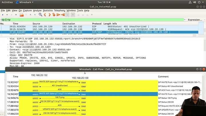 VoIP Traffic Analysis course siprtp voicemail