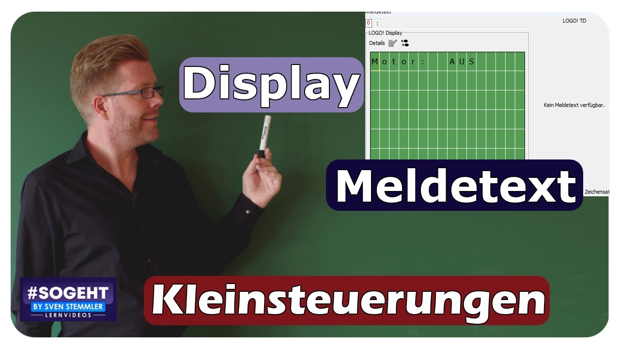 LOGO!Soft Comfort V8.0 Tutorial: So erstellst du einen Meldetext