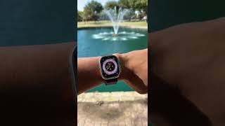 Check out how bright the Apple Watch ultra is in broad daylight! #applewatchultra #applewatch