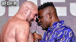 Tyson Fury vs Francis Ngannou WEIGH IN & FINAL FACE OFF - HIGHLIGHTS | BOXING FIGHT HD
