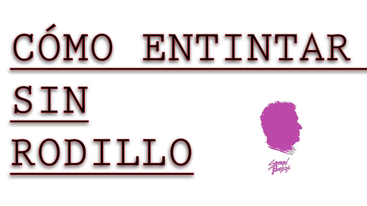 Cómo ENTINTAR sin RODILLO técnica LINÓLEO 🖌️