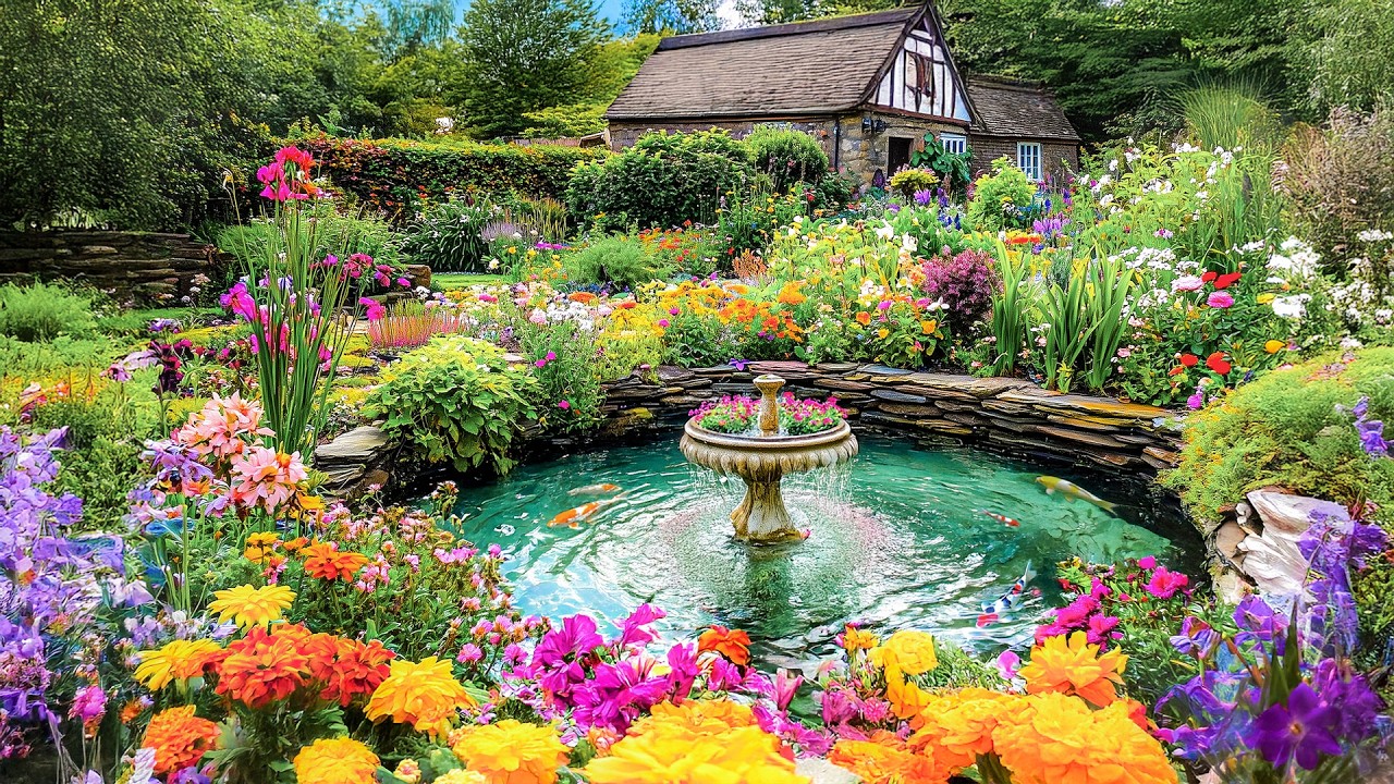 Очарование деревенского сада 🏡 Идеи по обновлению заднего двора для создания прекрасного места дл...