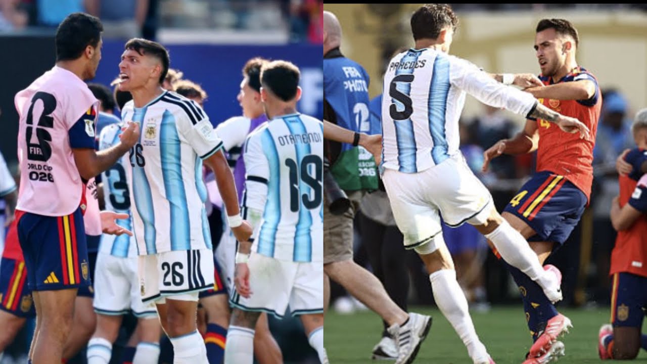 ⁣PELEA COMPLETA entre Argentina vs España en MUNDIAL 2026