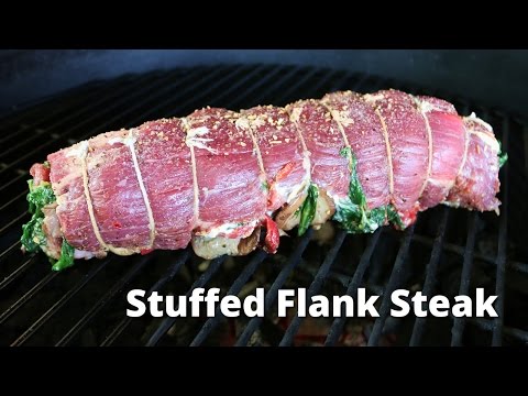 Stuffed Flank Steak on Big Green Egg | Grilled Flank Steak with Malcom Reed