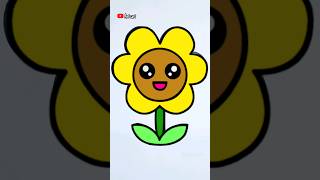 How to draw easy sunflower | easy drawing step by step for kids