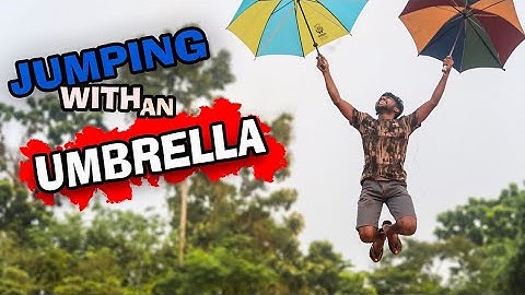 Jumping With an UMBRELLA from a huge tower | Can an Umbrella Save Me - Experiment | Umbrella Skydive