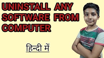 How To Uninstall Software In Windows 7, 8, 10 | Sukrit Learning |