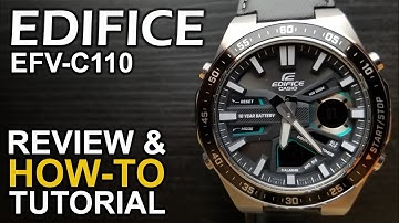 Casio Edifice EFV C110  - Review and How To Tutorial