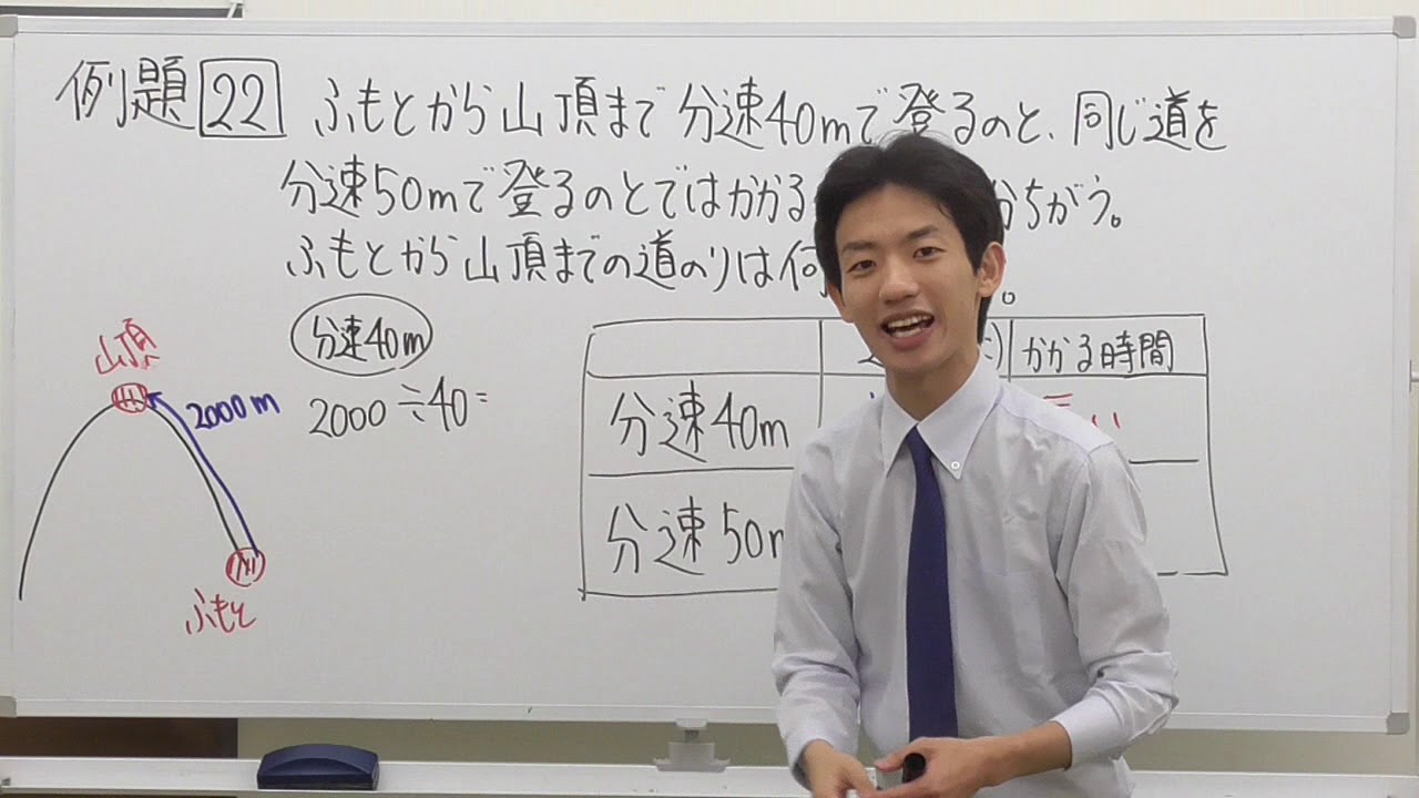 方程式の利用７ 文章題 例題22 中１数学 Youtube