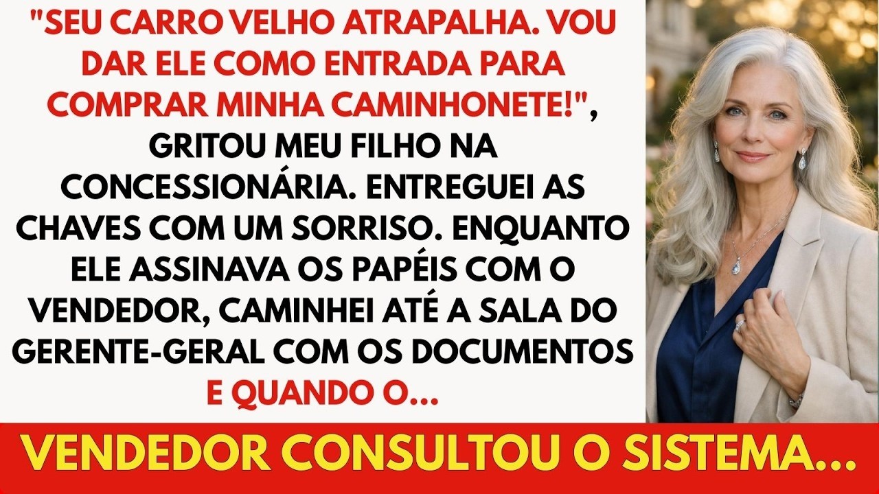 Quando o vendedor consultou o sistema, o sorriso do meu filho desapareceu tão depressa que parecia nunca ter existido. Danilo ficou imóvel diante do computador, com a caneta ainda presa entre os...